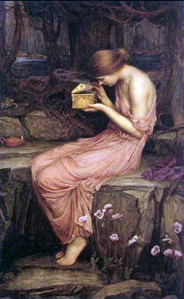 Psyché et la cassette d'or - Waterhouse